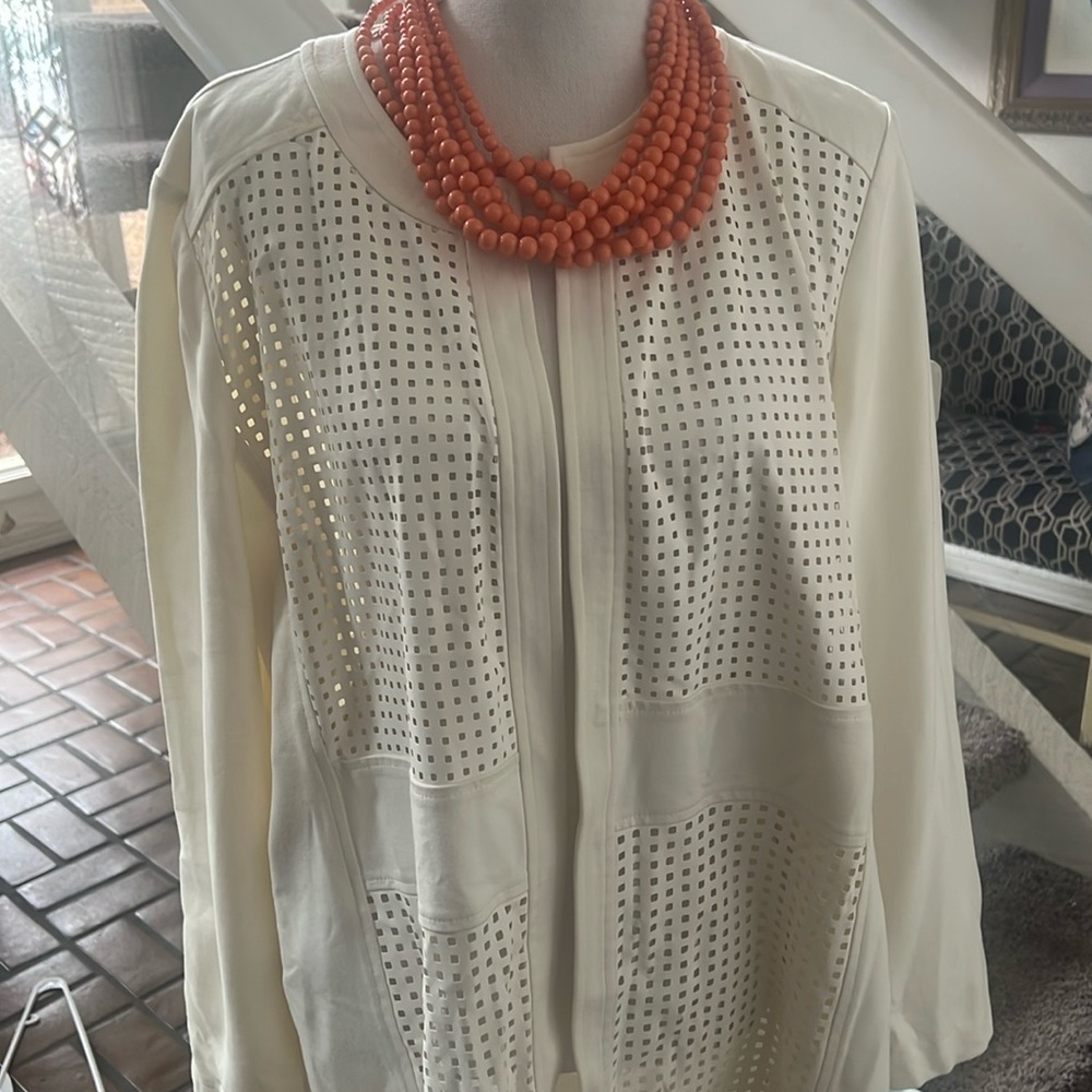 Chico’s 3/4 summer luxe jacket XL